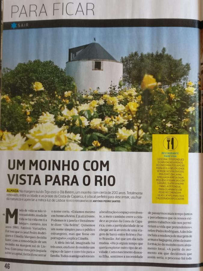 Bed and Breakfast Olá Belém! Cozy Windmill, Stunning views to Lisboa Caparica Exterior foto